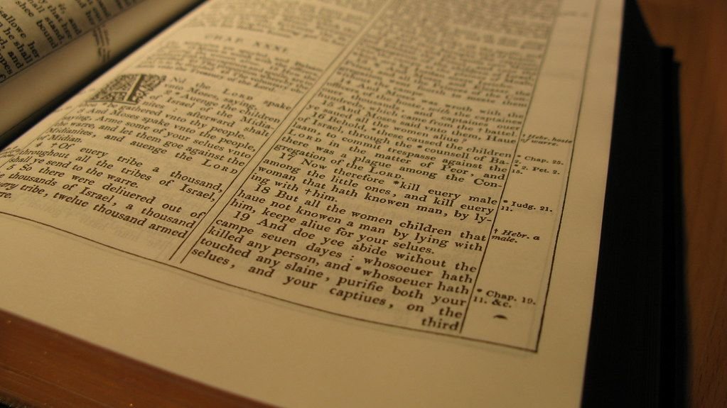 Page of a 1611 King James Version Bible – Bible verses about spiritual husband and spiritual marriage