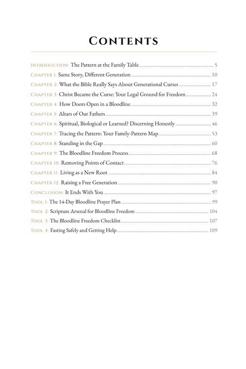 Contents page