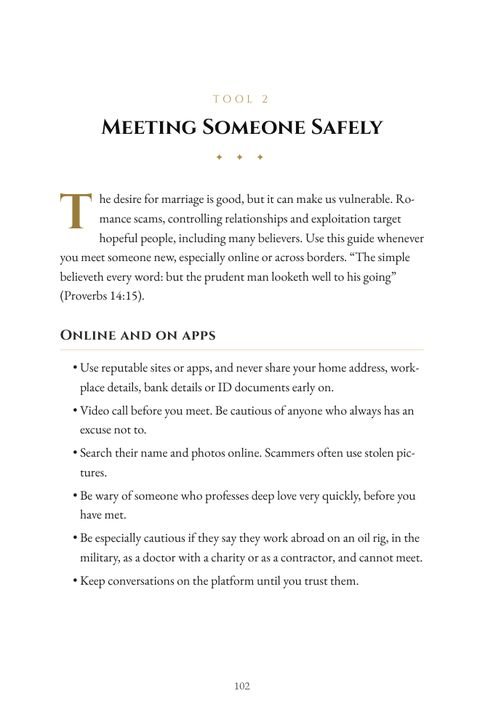 Meeting Someone Safely