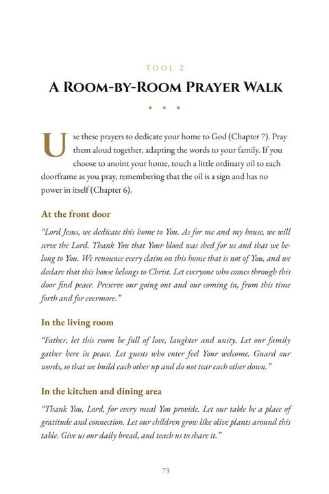 A Room-by-Room Prayer Walk