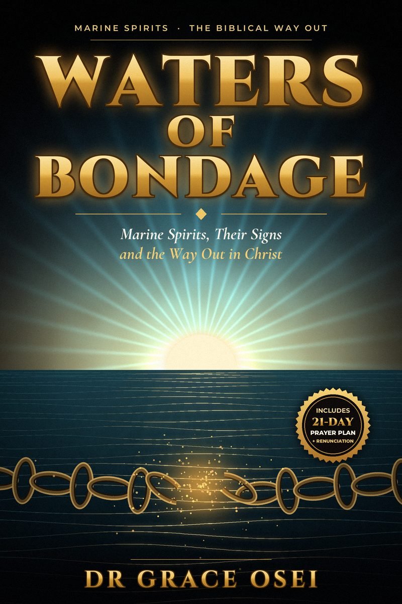 Waters of Bondage by Dr Grace Osei, Christian deliverance ebook cover